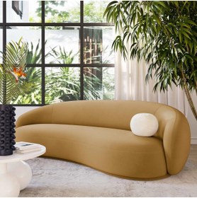 Resim S Home Design Concept Oliver Fasülye Koltuk / Kanepe, Babyface, Hardal 
