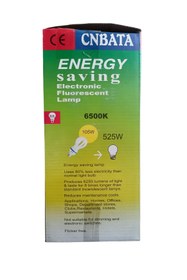 Resim efmues Tasarruflu ampul 105W tasarruf ampul beyaz renk E27 duy 
