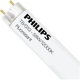 Resim Philips 58W 2700K T8 G13 Floresan Ampul 1 Kutu 