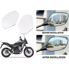 Resim Dinosaurs Honda Cb500x Cb500f Cb650r Cb650f İçin Uygun Lens, Modifiye Edilmiş Geniş Görüş Alanı, Dikiz Lensi, Dışbükey Ayna Gosterildigi Gibi 