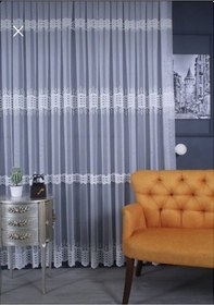 Resim Raporlu, Ütü İstemez, Kırışmaz 1/3 Sık Pile Kırık Beyaz Tül Perde 