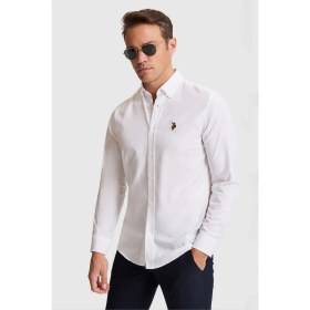 Resim U.s. Polo Assn. Erkek Beyaz Gömlek Basic 50332757-VR013 