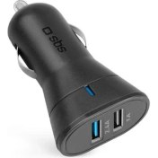 Resim Sbs Mini Araç Şarj Cihazı 12/24V 2400 mAh 2 Usb Çıkışı Siyah TECR2USB24AFAST 