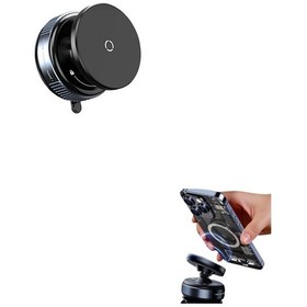 Resim Güçlü Manyetik Tutuşlu 360 Döner Araç Telefon Tutucu - Vakumlu Montajlı Çok Renkli 