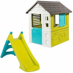 Resim Smoby Bahçe Oyun Evi ve Kaydırak Seti 310068 