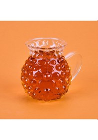 Resim Aroww Dessert Kulplu 6'lı Borosilikat Cam Çay Bardağı - Şeffaf Renkli 