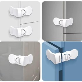 Resim 2 Adet Kapı Kolu Çocuk Koruyucu Kilit Balkon Ev Yatak Odası Kapı Güvenlik Kilidi Emniyet Beyaz 