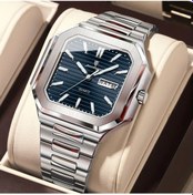 Resim Fochsia Poedagar Erkek Şık Çok Yönlü Kuvars Saat 672 Gümüş Mavi Su Geçirmez Hediye. Diğer 