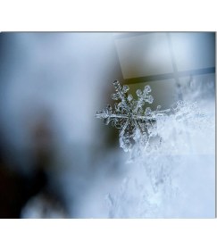 Resim Olinpa Cam Ocak Arkası Koruyucu | Kar Tanesi Desenli 