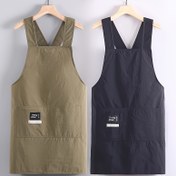 Resim Unisex Mutfak Önlüğü - Ayarlanabilir Boyun ve Bel Bağcıklı, Zeytin Yeşili/Siyah, Dayanıklı Polyester Şef, Ev Aşçısı, Restoran için Pişirme Önlüğü - Anne, Baba, Yemek Profesyonelleri İçin İdeal Noel Hediyesi - Kolay Temizlenebilir İş Kıyafeti, Minimalist Tasarım, Yüksek Kaliteli Kumaş 