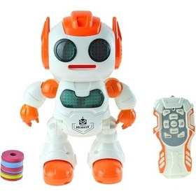 Resim Uzaktan Kumandalı Oyuncak Robotdisk Atan Işıklı Sesli 30 Cm 