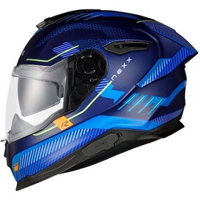 Resim Nexx Y.100R Baron Mat İndigo Kapalı Kask Mavi 