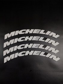 Resim Michelin 4 Adet Lastik Yazısı Motosiklet Ve Otomobil Michelin Lastik Yazısı Sticker 
