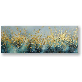 Resim Altın Ve Mavi - 140x50 