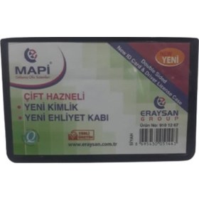 Resim Ehliyet ve Kimlik Kabı Çift Hazneli 