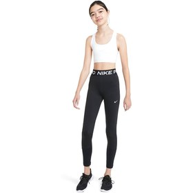 Resim Nike Pro Çocuk Siyah Günlük Stil Tayt DA1028-010 