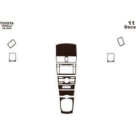 Resim Marscockpitdesign Toyota Corolla Konsol-Torpido Kaplama 2007-201 11 Parça 