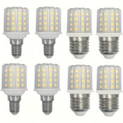 Resim 8 Paket 7W 6000K Doğal Gündüz LED Ampuller - Karartılmayan E27/E14 Ampuller, Beyaz, Karartma Aralığı -100-10000 Lümen, Masa Lambaları, Duvar Lambaları, Oturma Odası ve Endüstriyel Kullanım için, Masa Lambası, Ortam Aydınlatması, Karartılabilir Işık 