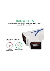 Resim Black&Decker Pıusb2Be 3.1 Amper Çift Çıkışlı Usb Araç Şarj Cihazı 
