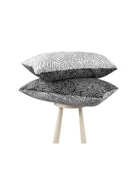 Resim Cozy Home Mono Çift Taraflı Yastık Kılıfı Maze Siyah 50x70 Siyah 