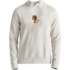 Resim Animal Unicorn Dijital Baskılı Ekru Çocuk Sweatshirt 