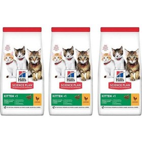 Resim Hill's Kitten Tavuklu Yavru Kedi Maması 3 x 1500 G 