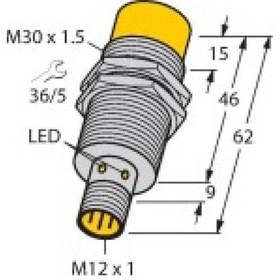 Resim Turck 40203 Nı15-m30-y1x-h1141 Endüktif Sensör 