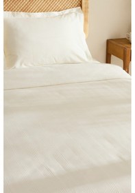 Resim Karaca Home Maye %100 Pamuk Fırfırlı Tek Kişilik Tek Pike Beyaz Beyaz 