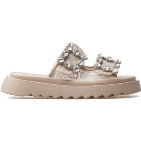 Resim Guja Kadın Taş Detaylı Günlük Terlik 25y 25y342 Z Bej Bej 