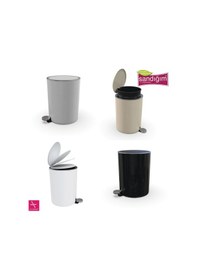 Resim Primanova Lenox Pedallı Çöp Kovası 5 Lt Gri Beyaz 