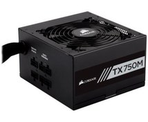Resim Corsair Tx750M Cp-9020131,750W, 80+ Gold 12Cm Fan Yarı Modüler Güç Kaynağı 