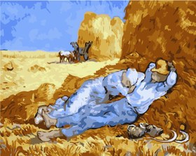 Resim Sayılarla Boyama Seti - Öğle Uykusu - Vincent van Gogh - 60x75 