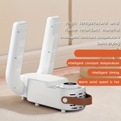 Resim UV Deodorizasyonlu Taşınabilir Katlanabilir Ayakkabı Kurutucu - Hızlı Kuruma, Akıllı Zamanlama, Alev Geciktirici Malzeme, Ev Kullanımı İçin, Beyaz 