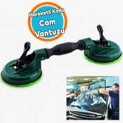 Resim Plastik Çiftli Vantuz Cam Vakumlu Fayans Ahşap Tutucu Taşıma Araba Kaporta Göcük 2'li Çektirme 