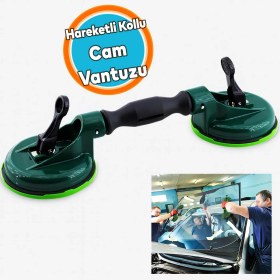 Resim Plastik Çiftli Vantuz Cam Vakumlu Fayans Ahşap Tutucu Taşıma Araba Kaporta Göcük 2'li Çektirme 