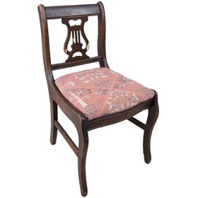 Resim Vintage Masif Ahşap Yemek Sandalye 1 Adet Ac02 Çok Renkli 