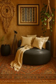 Resim S Home Design Concept Natura Düz Berjer, Teddy, Antrasit 