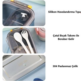 Resim Genel Markalar Bento Lunch Box Ofis-okul Için Yeni Nesil Sefer Tası -çorba Kaseli Model-paslanmaz Çelik 