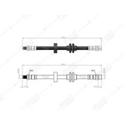 Resim Fren Hortumu Ön Merc. S Serıe W140 - S Serıe Coupe C140 91-98 A1404200048 