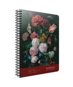 Resim Art Master 100 Yaprak Çizgisiz Karton Kapak Orta Boy Defter Flowersınvase 