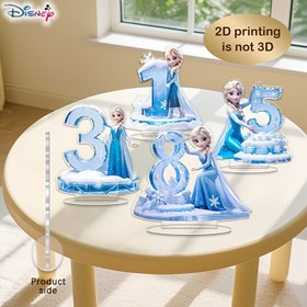 Resim 2D Düz, 1 Adet, 2-Boyutlu Disney Akrilik Süs Eşyaları, Frozen Elsa Anna ve Olaf Sanal Masaüsti Değeri – Arkadașlar & aile için Müşterek Dojranma Hediyeler | İdeal Part Sahnesine Ekipman (Cadılar Bayram/Noel), 2D Çapraz Noël Bezeg 
