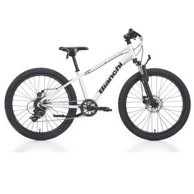 Resim Bianchi XR24 24 Jant 8 Vites Mekanik Disk Fren Çocuk Bisikleti -Bx: Celeste / Siyah 