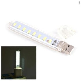 Resim Unichrome Appa Taşınabilir 8 Ledli Büyük Flash USB Led Işık Gece Lambası Çok Renkli 