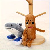Resim Köpekler, Kediler ve Sırt Çantaları için Yumuşak & Sarılmalık Köpekbalığı Peluş Oyuncak - İfade Dolu Gözlerle Asılı Anahtarlık - Dayanıklı Polyester Karışımı Arkadaş - Tüm Irklar ve Yaşlar İçin Uygun Doğum Günü/Noel Hediyesi - Balıkçılar, Eğlenceli Tasarım, Yüksek Kalite Dolgu, Karton Stili, Sağlam Yapı, Kedi Severler 