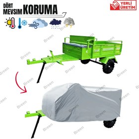 Resim Römork Brandası Gri– 1,50 Metreye Kadar Uyumlu, Su Geçirmez, Güneşten Korur 