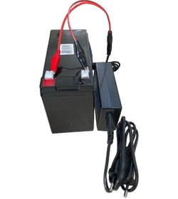 Resim Eyepc Akülü Araba Uyumlu 12 Volt 7 Amper Akü Ve Şarj Kiti Adaptörlü 