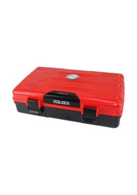 Resim Jifeng Seyahat Tipi Puro Kutusu Humidor Kırmızı 10cigar 