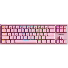Resim Bajeal K71 Kablolu Mekanik Klavye 71 Tuşlu Oyun Klavyesi Rgb Işık Efekti Mavi Anahtar Çıkarılabilir Veri Kablosu 