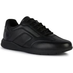 Resim Geox Erkek Siyah Spherica Ec2 Bağcıklı Deri Sneaker U45BXD000LMC9999 