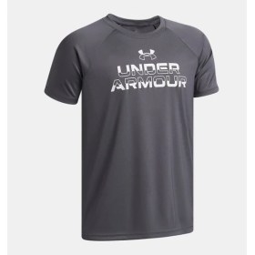 Resim Under Armour Erkek Çocuk Ua Tech Split Wordmark Kısa Kollu T-Shirt 1383010-027 